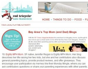 Popular Bay Area Bloggers, Popular California Mom Blogs