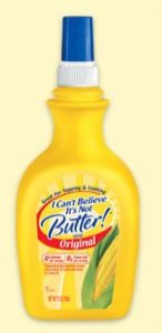 I Can't Believe it's Not butter, butter flavored cooking spray,nonfat cooking spray