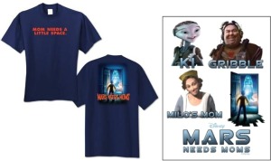 Mars Needs Moms t-shirt and tatoos giveaway