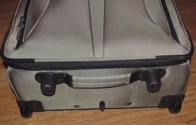 suitcases with three handles