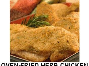 oven fried herb chicken