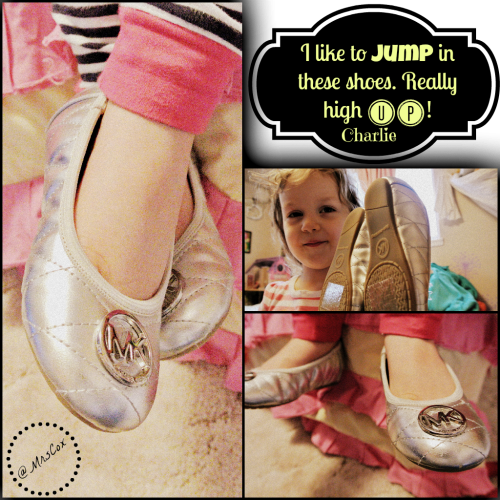 MICHAEL Michael Kors Faye ballet, kids shoes, halo sleepsack, flats, cable sweaters, Michael Kors, quilt trend, cable knit trend