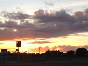 grey cloud sunset