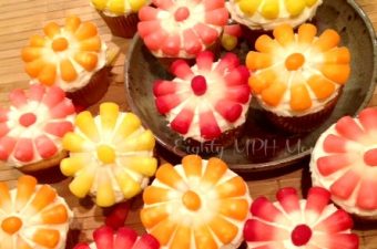 starburst,candy corn,cupcakes