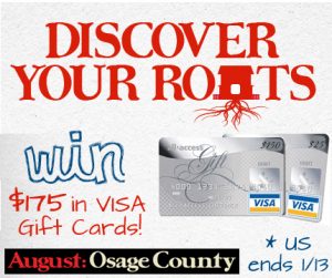 Discover Your Roots with August: Osage County {$175 Visa Gift Cards Giveaway!}