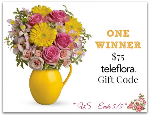 Order Flowers for Mother's Day - Teleflora $75 GC Giveaway!