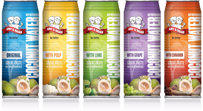 amy & brian's coconut water