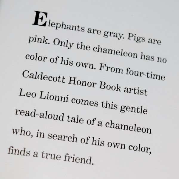 A Color of His Own Book by Leo Lionni