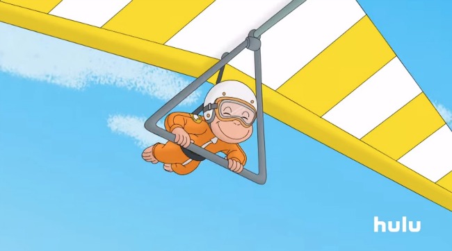 curious george hang gliding