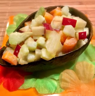 avocado fruit salad boats