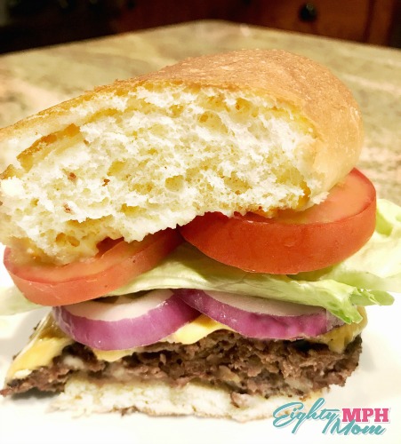 A seriously juicy burger