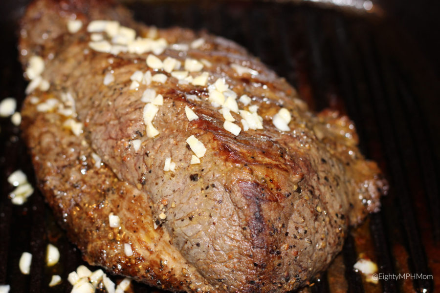 Seared and roasted Tri Tip Beef