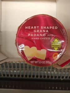 heart shaped cheese for Valentine's Day 