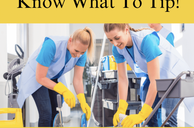 how much to tip cleaning lady