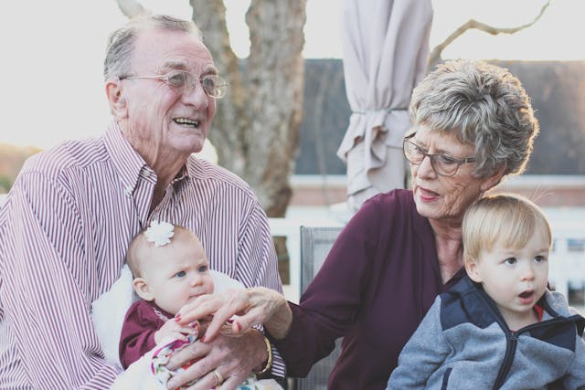 elderly parents aging grandparents
